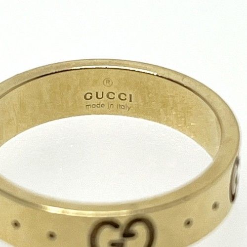 GUCCI グッチ アイコン リング 750YG ＃9 ブランドジュエリー