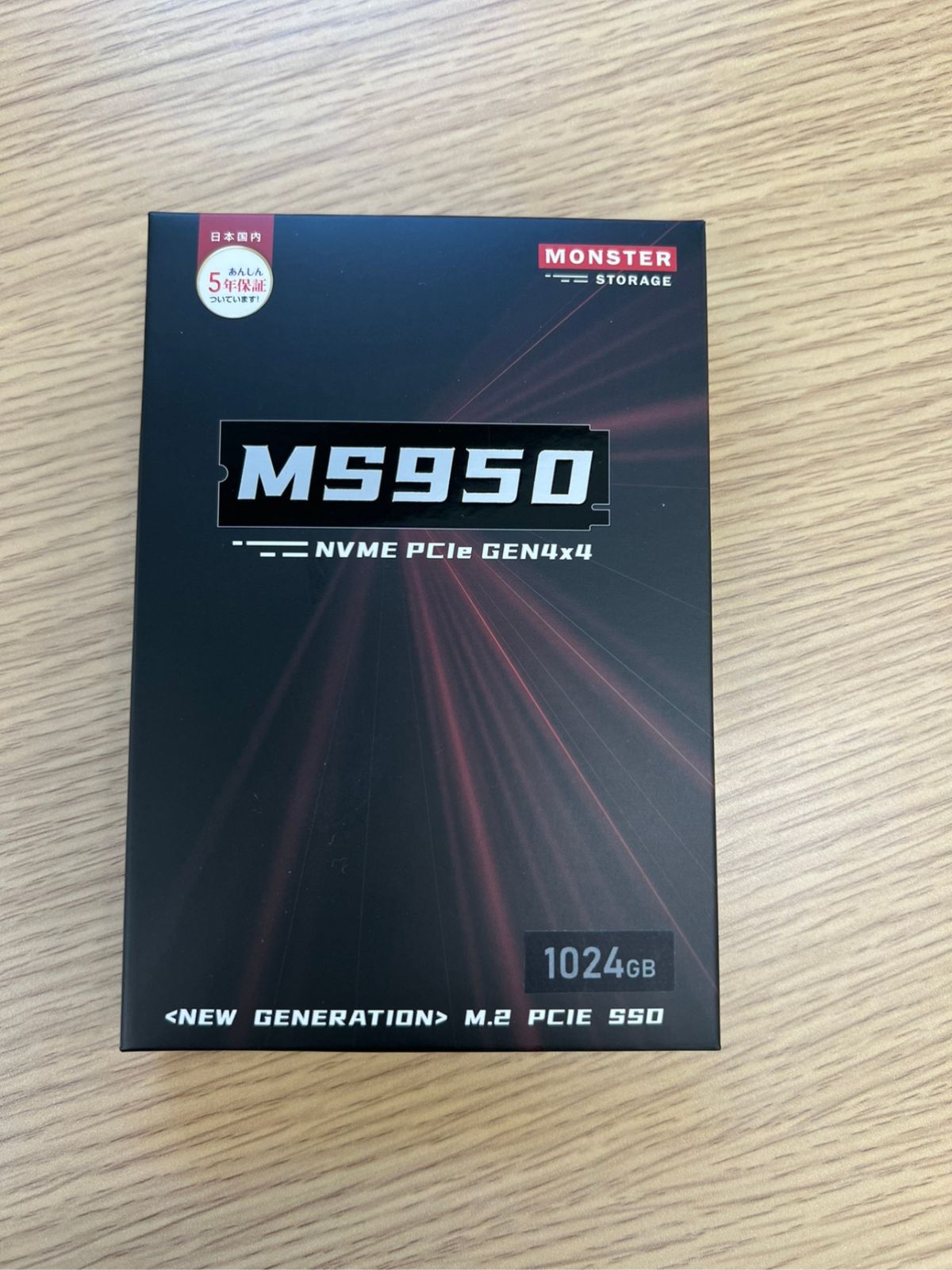 3 新品未開封パッケージ訳ありMonster Storage 1TB NVMe SSD PCIe Gen