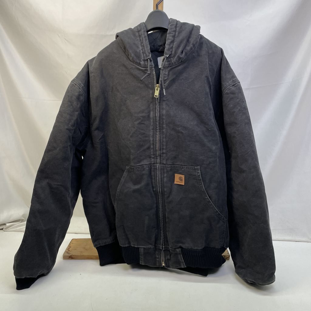 01w-5248 カーハート Carhartt アクティブジャケット ブラック サイズXXL 2XL メキシコ製 メンズ アウター コットン J130 品
