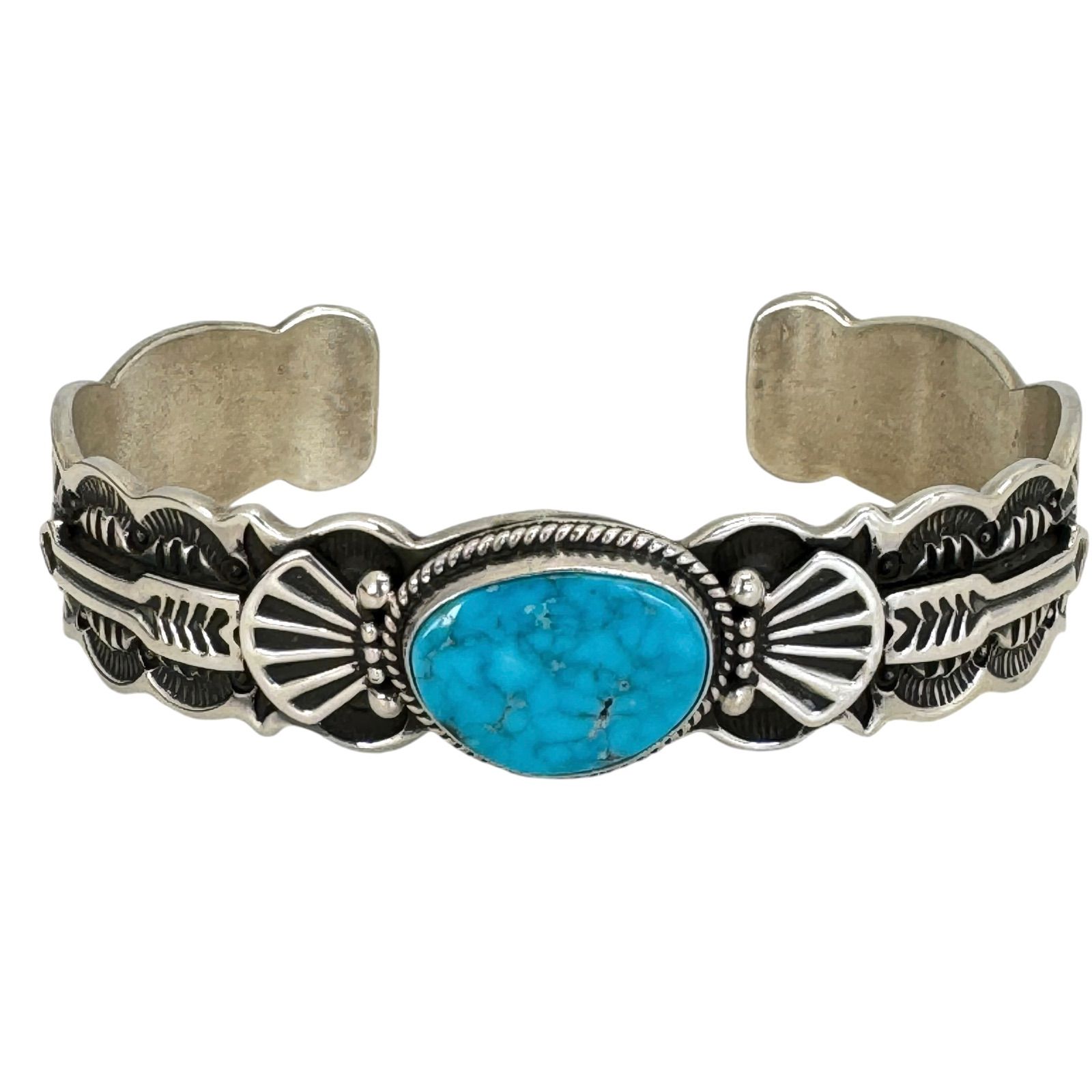 ダレル キャドマン スターリングシルバー ターコイズバングル