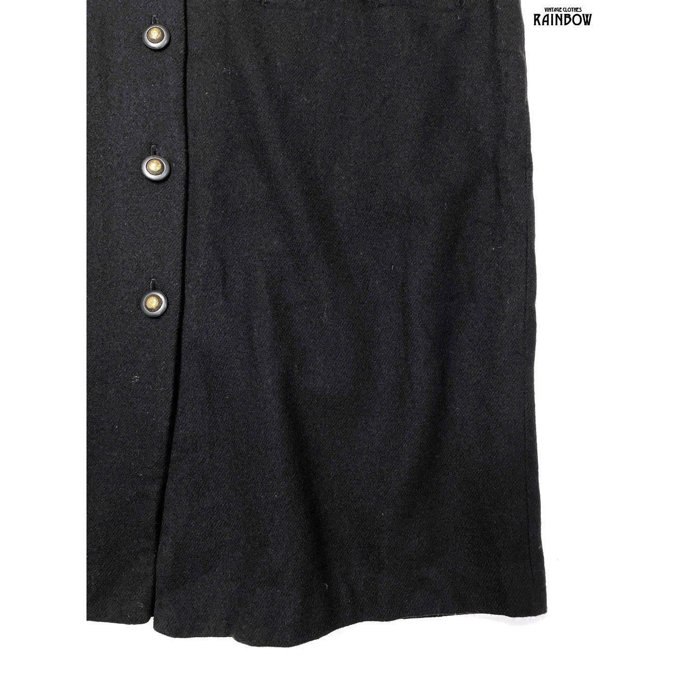 ヴィンテージレトロ古着SAGHARBORピュアウールノースリーブワンピース  