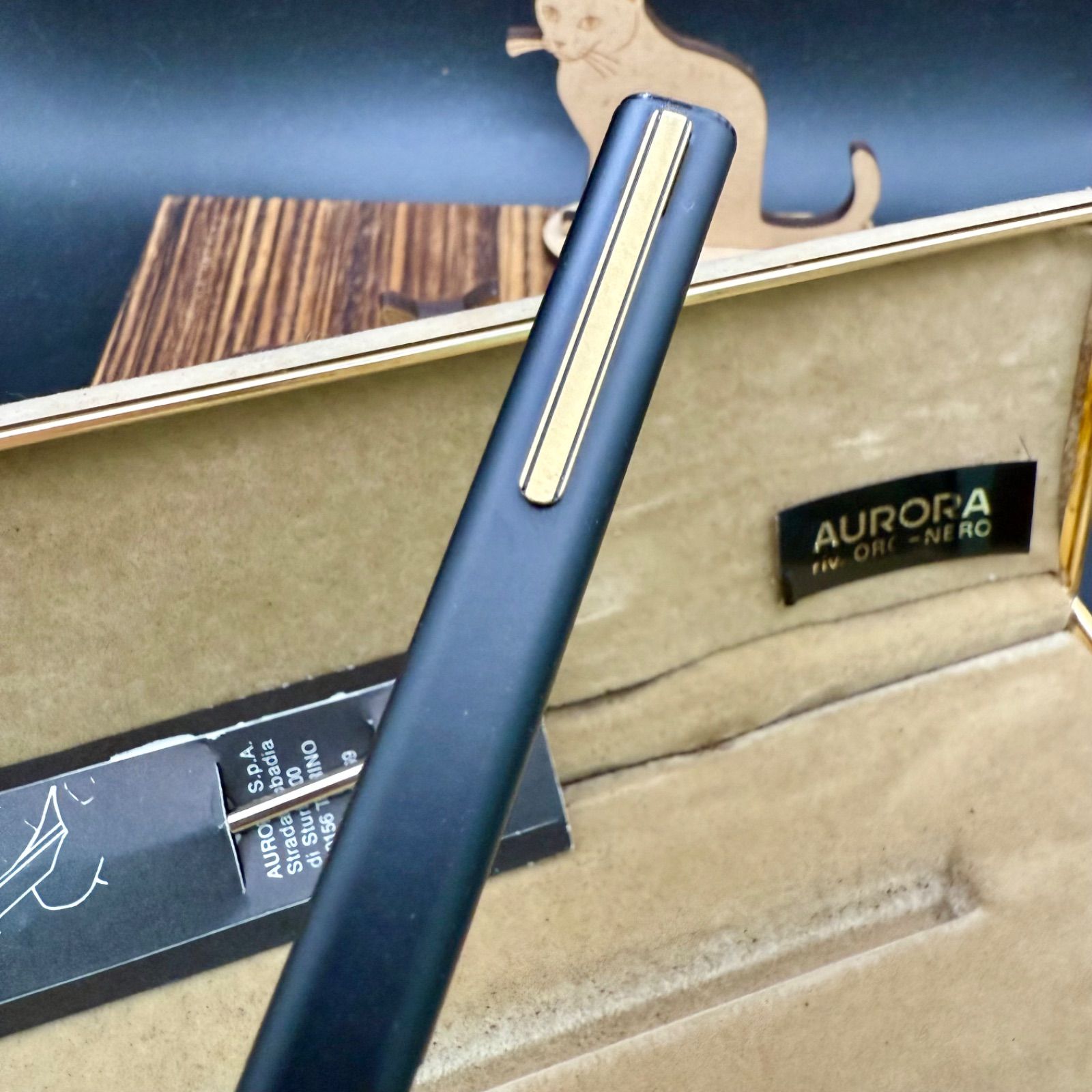 アウロラ AURORA ボールペン T91 テッシー ブラック 美品 THESI