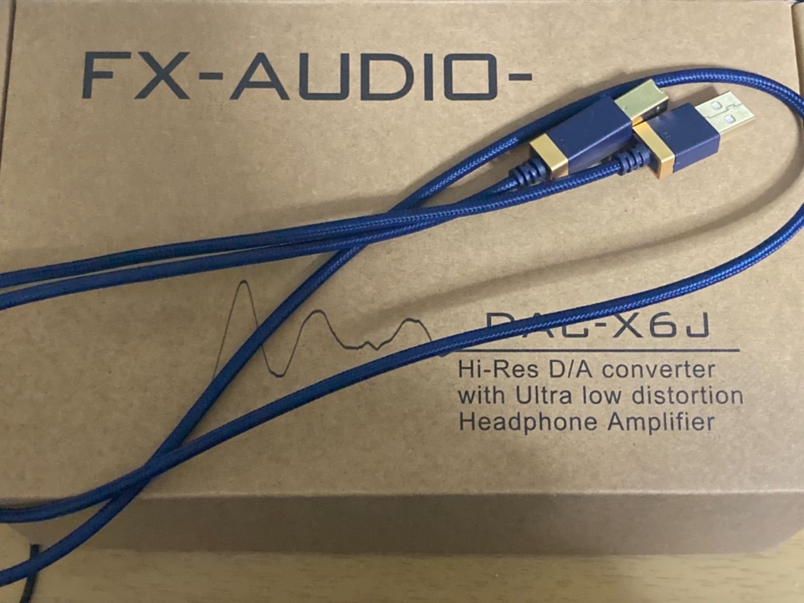 FX-AUDIO DAC-X6Jハイレゾ対応 電源アダプターUSBケーブル付き