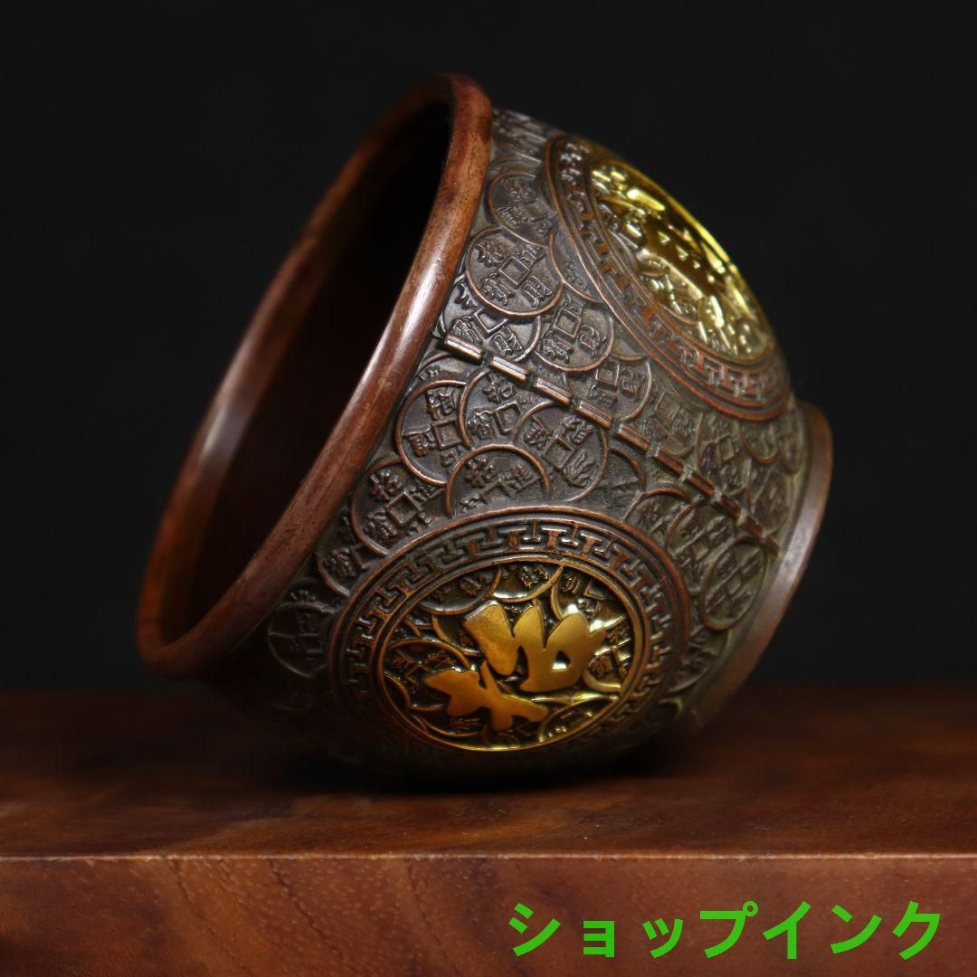 銅製 金蟾聚宝盆 招財進宝 蓋付 装飾品 工芸品 美術品 置物 Amazon.com: EDCWDTYYEC 铜金蟾Golden Toad 聚宝盆Cornucopia