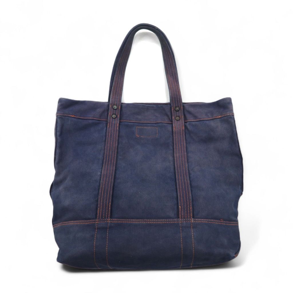 【激安通販 オンラインショップ】日用品 RALPH POLO LAUREN ネイビー トートバッグ ヴィンテージ加工 バッグ
