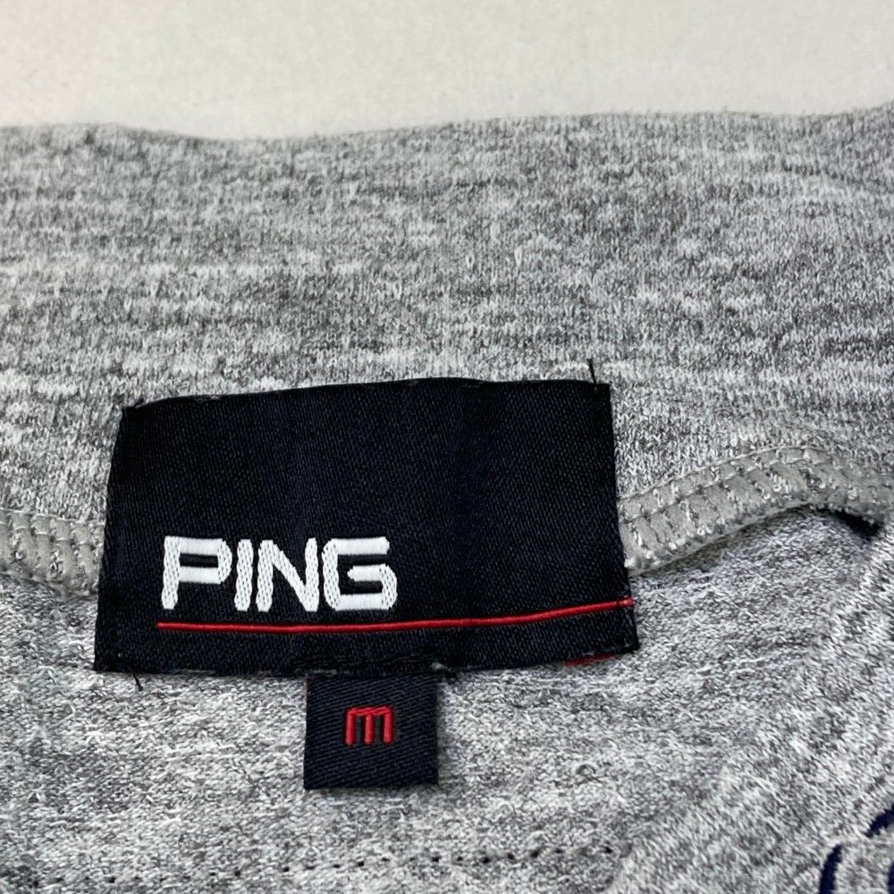 サイズ：M PING ピン 2024年モデル 半袖Tシャツ  ホワイト系 [240101446977] ゴルフウェア メンズ ストスト PING ピン 2024年モデル 半袖Tシャツ ホワイト系 M ゴルフウェア