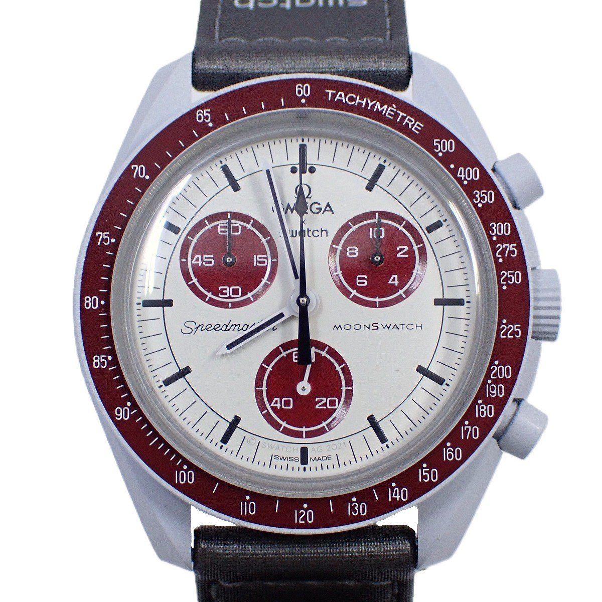 スウォッチ OMEGA × Swatch ミッショントゥプルート クロノグラフ クォーツ メンズ 腕時計 純正ベルト SO33M101 いおき質店