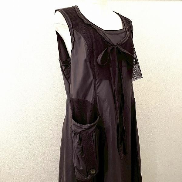 エイココンドウ　ワンピース　お値下げしました。 snc エイココンドウ EIKO KONDO ワンピース 42 こげ茶 ノースリーブ