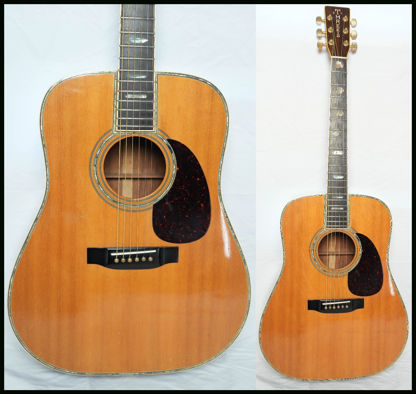THREE S W-800 ドレッドノート 70年代ヴィンテージ アコースティックギター ハカランダ