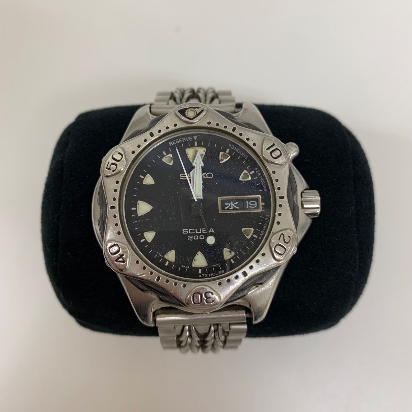 ジャンク品】SEIKO AGS 5M23-7A10 200m 防水 時計 C776① - メルカリ