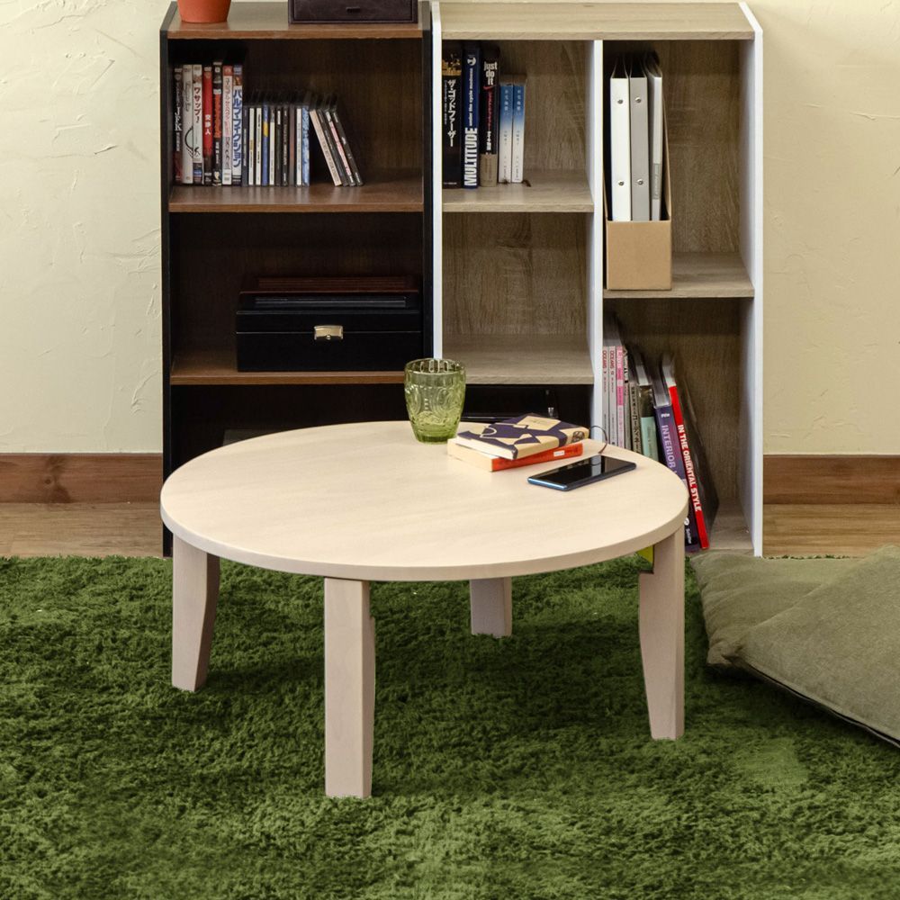 NEW　ラウンドテーブル　70Φ ホワイトウォッシュ NEW ラウンドテーブル 70Φ WR-70-WW ホワイトウォッシュ - メルカリ