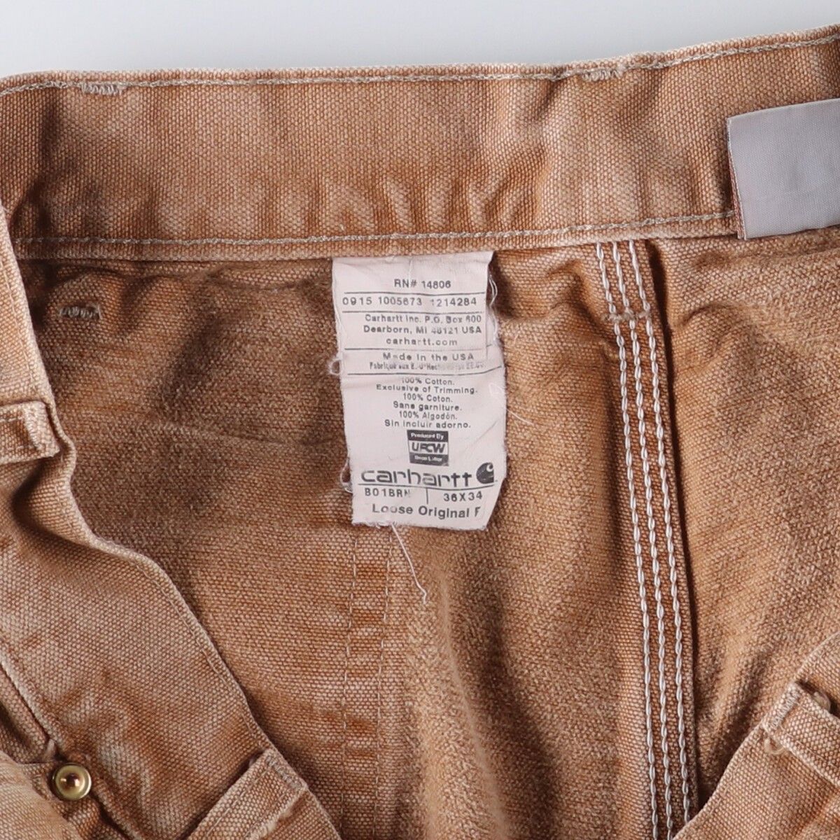 古着USA製 カーハート ダブルニー ダック ペインターパンツ Carhartt 古着 カーハート ダブルニー ダックペインターパンツ