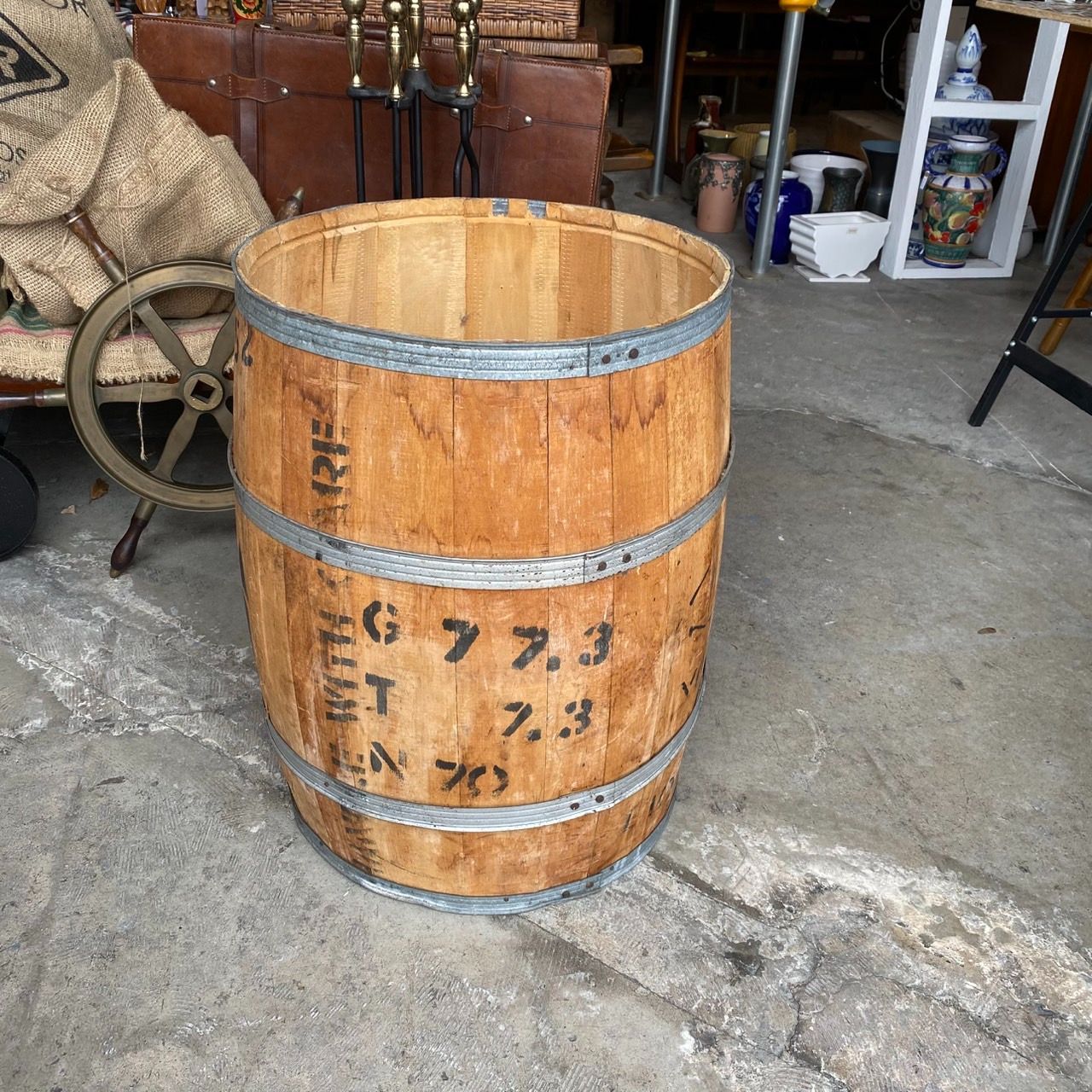 ジャマイカ産ブルーマウンテン コーヒー木樽 インテリア ガーデニング 