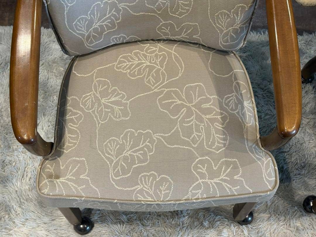 アンティーク家具 椅子 karimoku カリモク アームチェア ②カリモクkarimoku アームチェアアンティークヴィンテージ