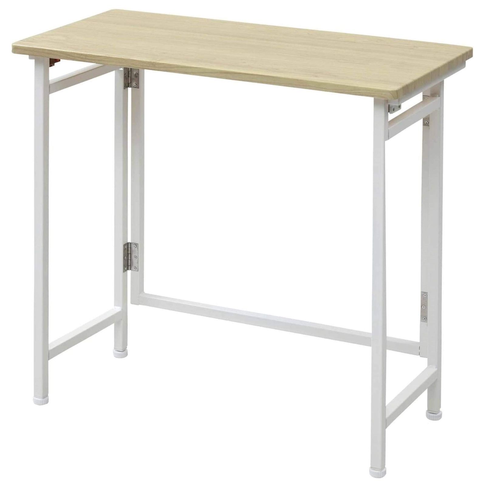 新着商品 幅72×奥行36×高さ70cm ミニ コンパクト アジャスター付き デスク 傷がつきにくい 完成品 折りたたみ ナチュラルメイプル|アイボリー PST-7236 NM|IV 山善 在宅勤務