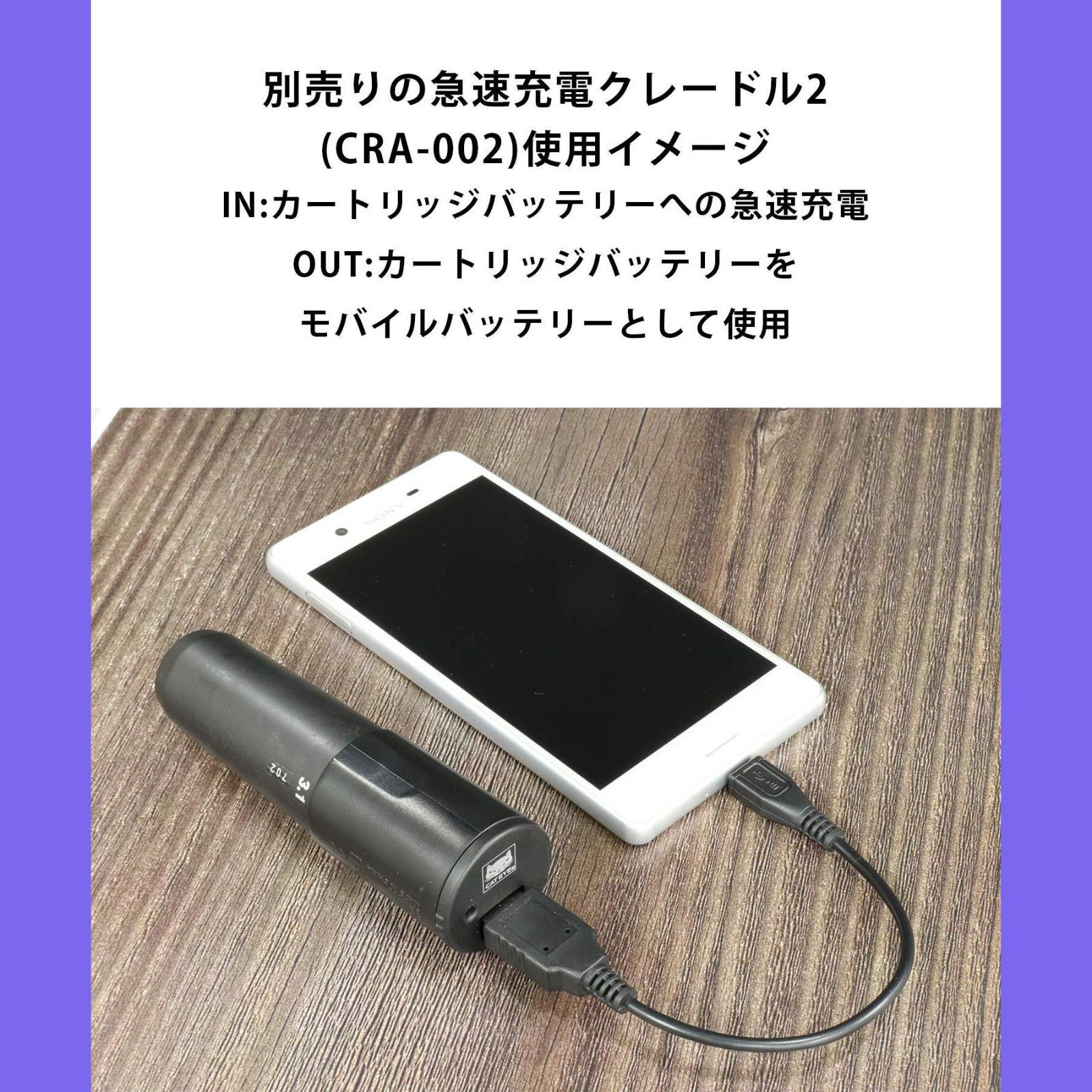 キャットアイ 幼き volt800、急速充電クレードル付き