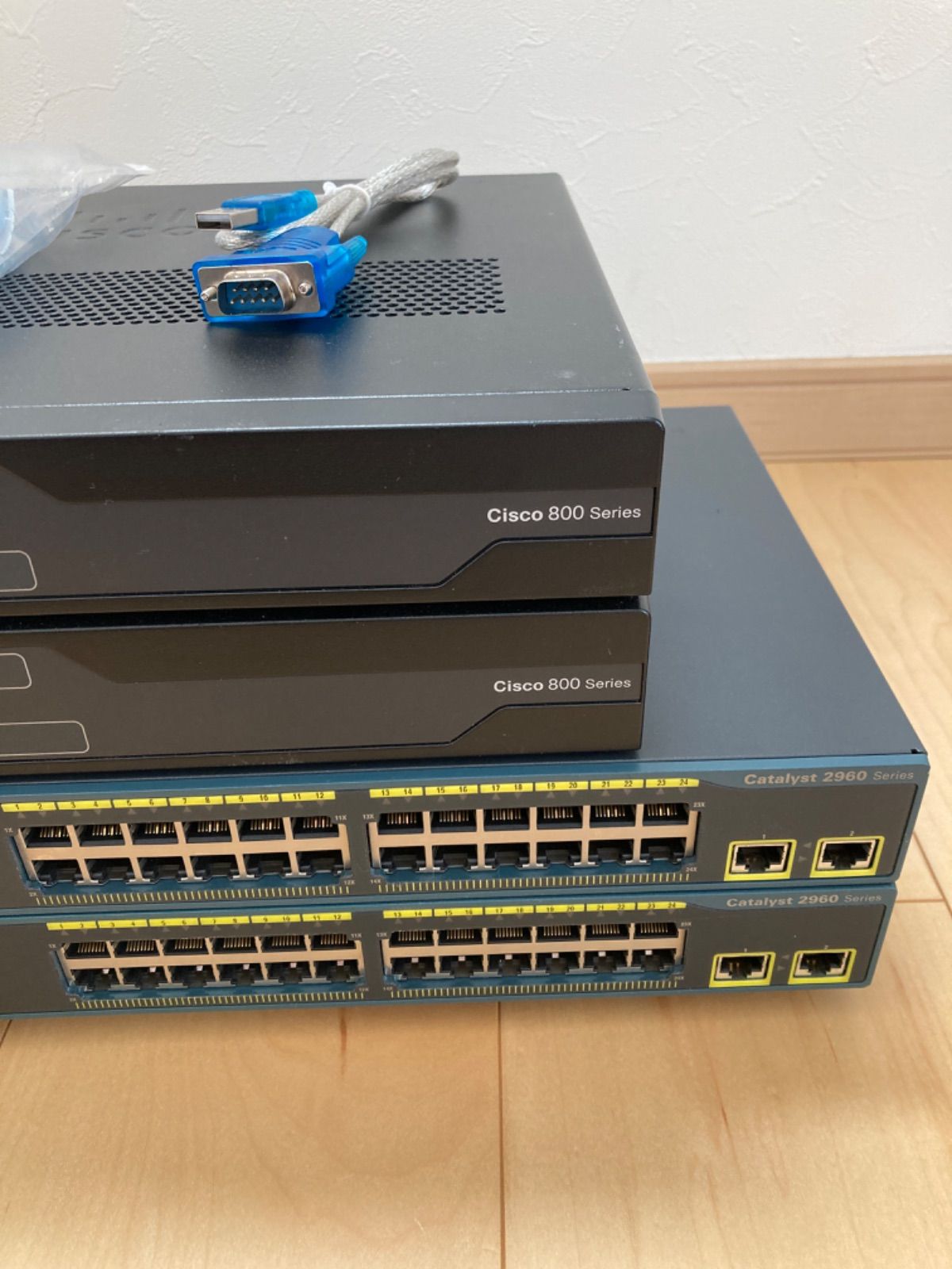 CCNA、CCNP】6台Cisco891FJ、L3 3560 、L2 2960-