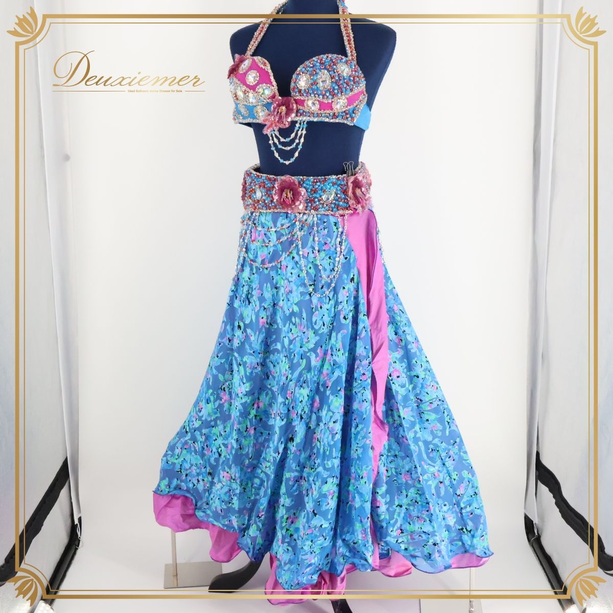 スティナ 花柄フリル付きレオタード （kids S） スティナ 花柄フリル