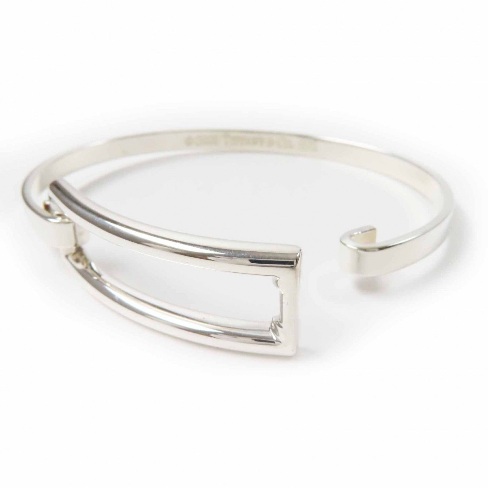 ティファニー TIFFANY&CO オープン レクタングル バングル SV925 TIFFANY&Co. ティファニー バングル レディース レクタングル ID