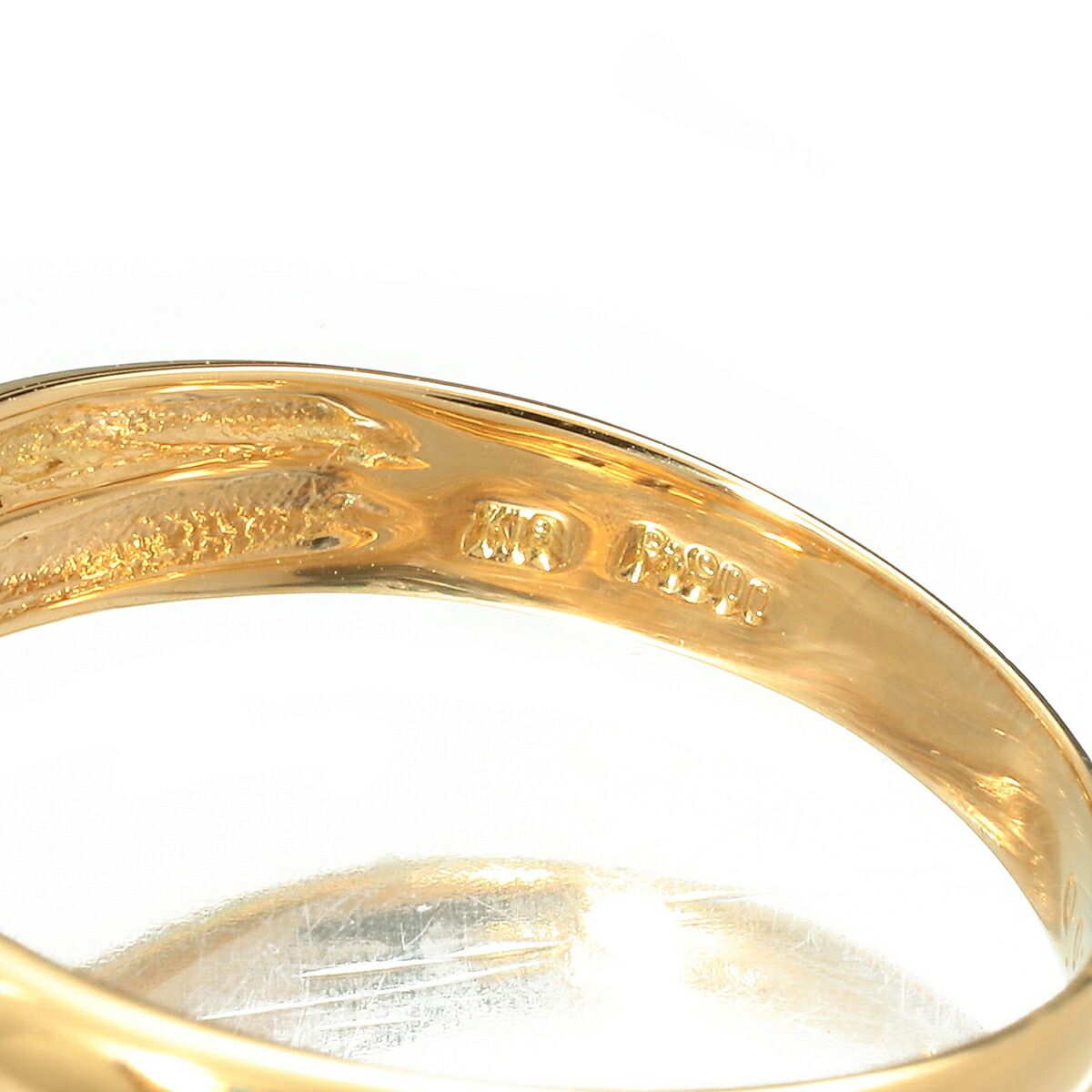 スネークリング 指輪 アクアマリン ダイヤモンド K18 11号 中古  