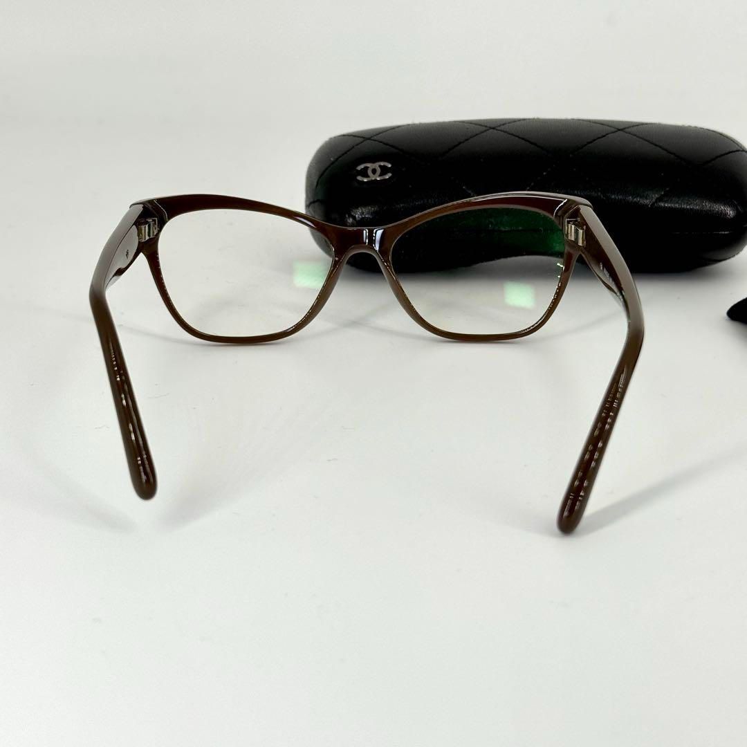 CHANEL メガネ サングラス 3307 ココマーク ブラウン シルバー 純正