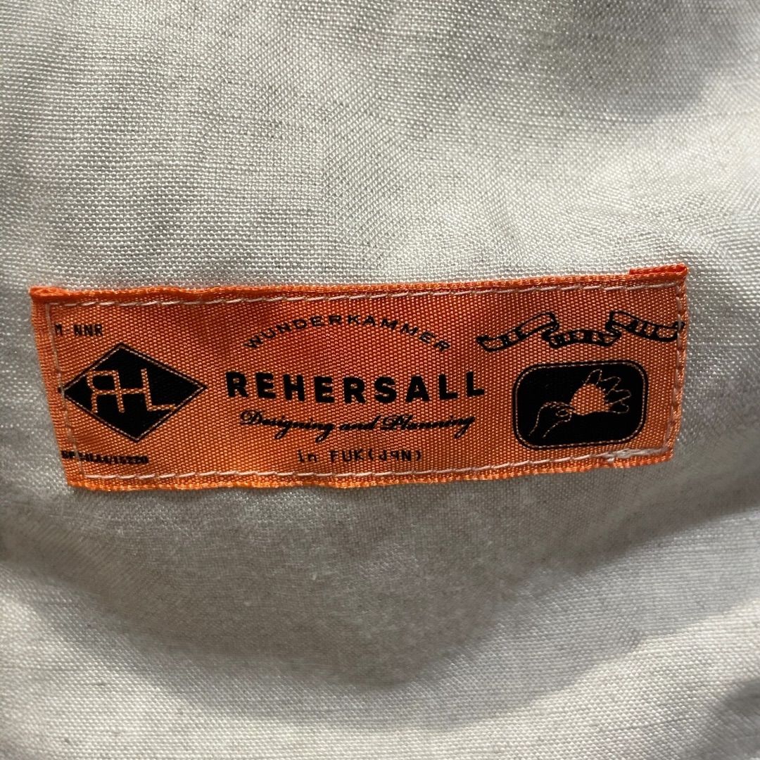 REHERSALL リハーズオール リネンフリンジベスト ハンドメイド