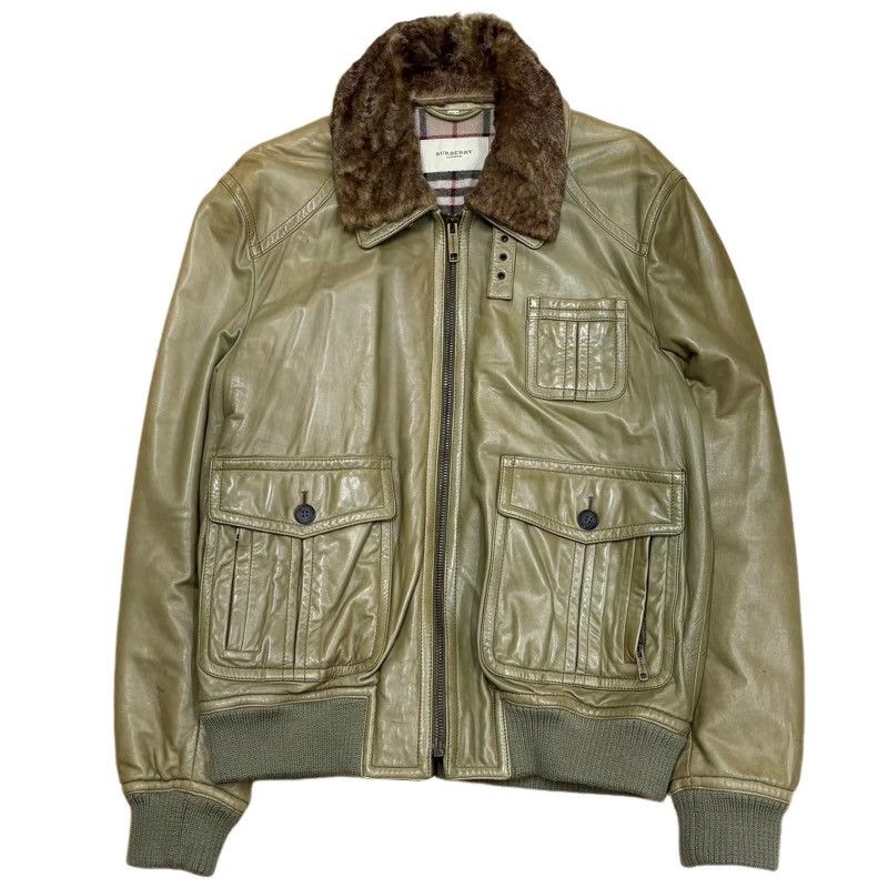 BURBERRY LONDON バーバリー ロンドン レザー ジャケット サイズ