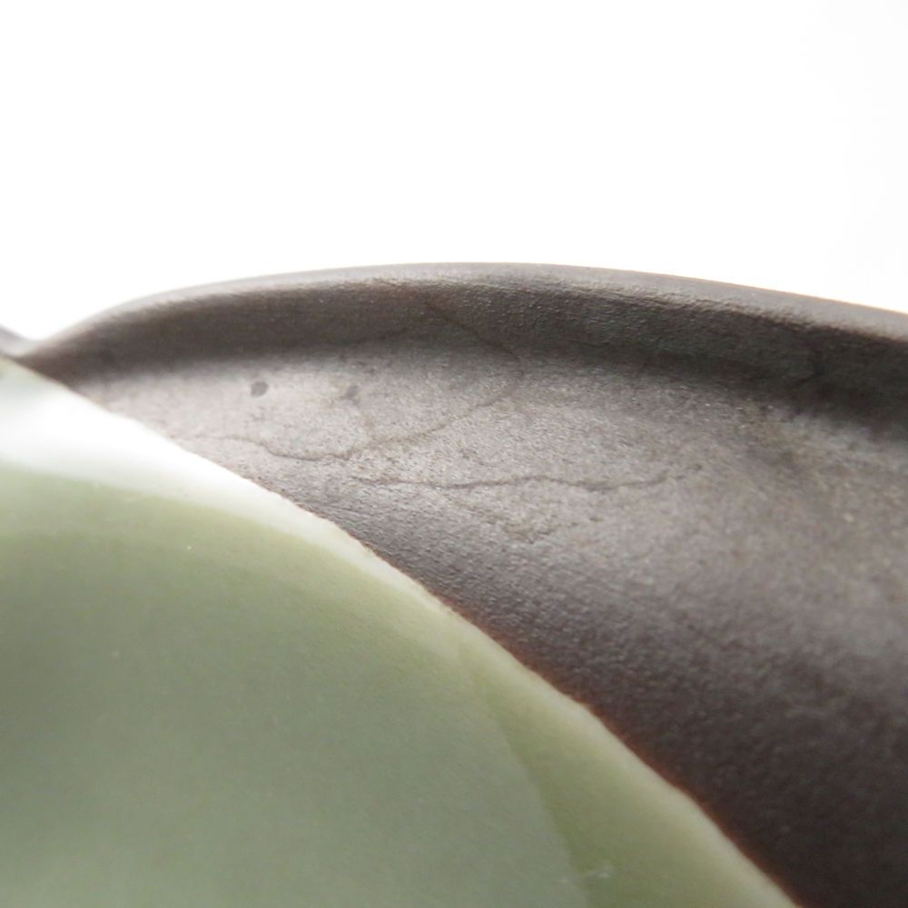 美品 Fukagawa Seiji 深川製磁 百年庵 茶灰釉 和皿揃 皿 5枚 プレート  