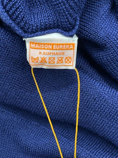 未使用 MAISON EUREKA　　　 F ネイビー ハイネックニット お値引き交渉大歓迎】未使用 MAISON EUREKA F ネイビー