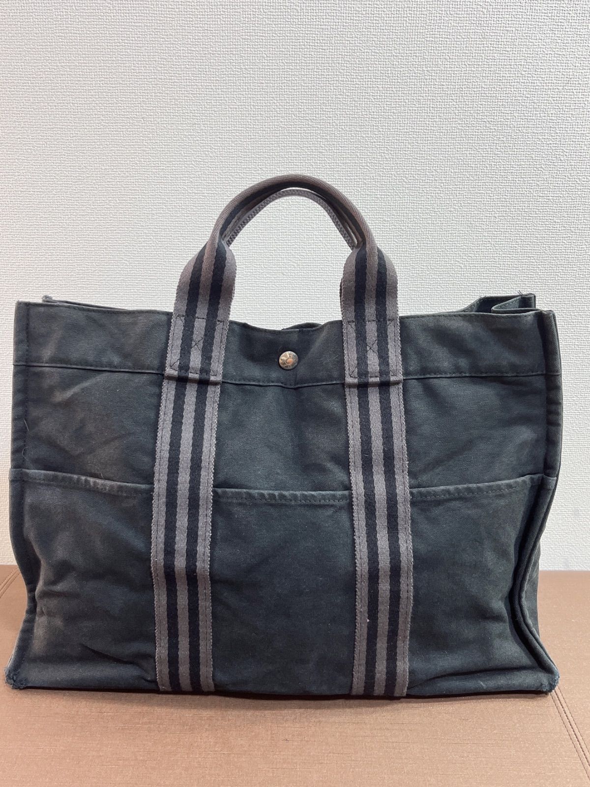 HERMES エルメス フールトゥ MM トート バッグ ブラック - メルカリ