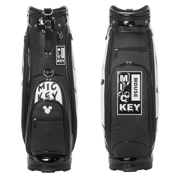 ディズニー キャディバッグ MONOCHROME MICKEY GOLF CADDIE BAG Disney