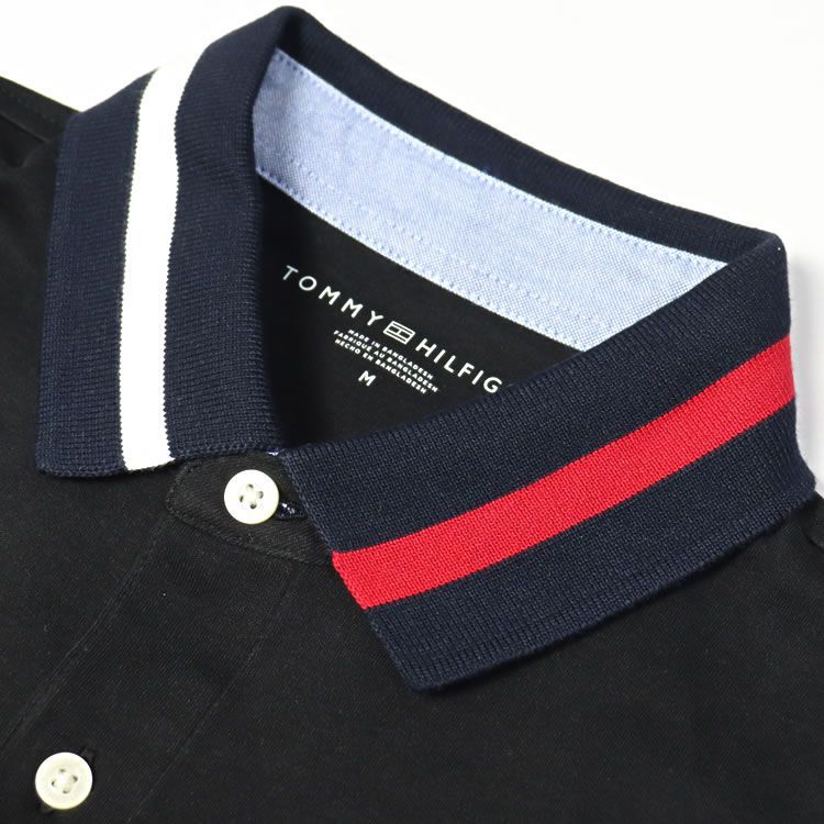 トミーヒルフィガー TOMMY HILFIGER ポロシャツ メンズ 半袖 2025年春夏新作 ワンポイント 大きいサイズ ブランド おしゃれ ゴルフ 綿 白 ホワイト PROPER TIPPED SS POLO 78JI72