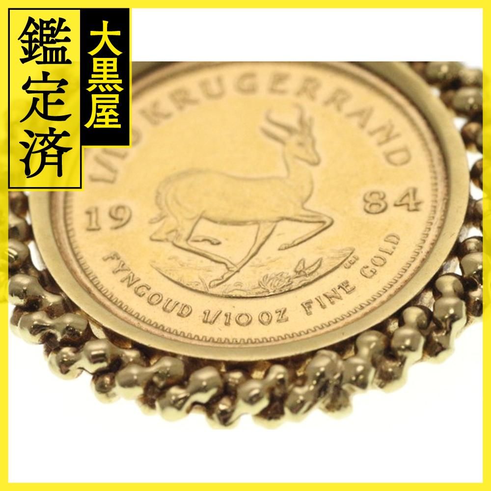 【超激得，新品】 JEWELRY ノンブランド 南アフリカ クルーガーランドコイン 1/10 oz 硬貨 ペンダントトップ K22 K18 7.9g