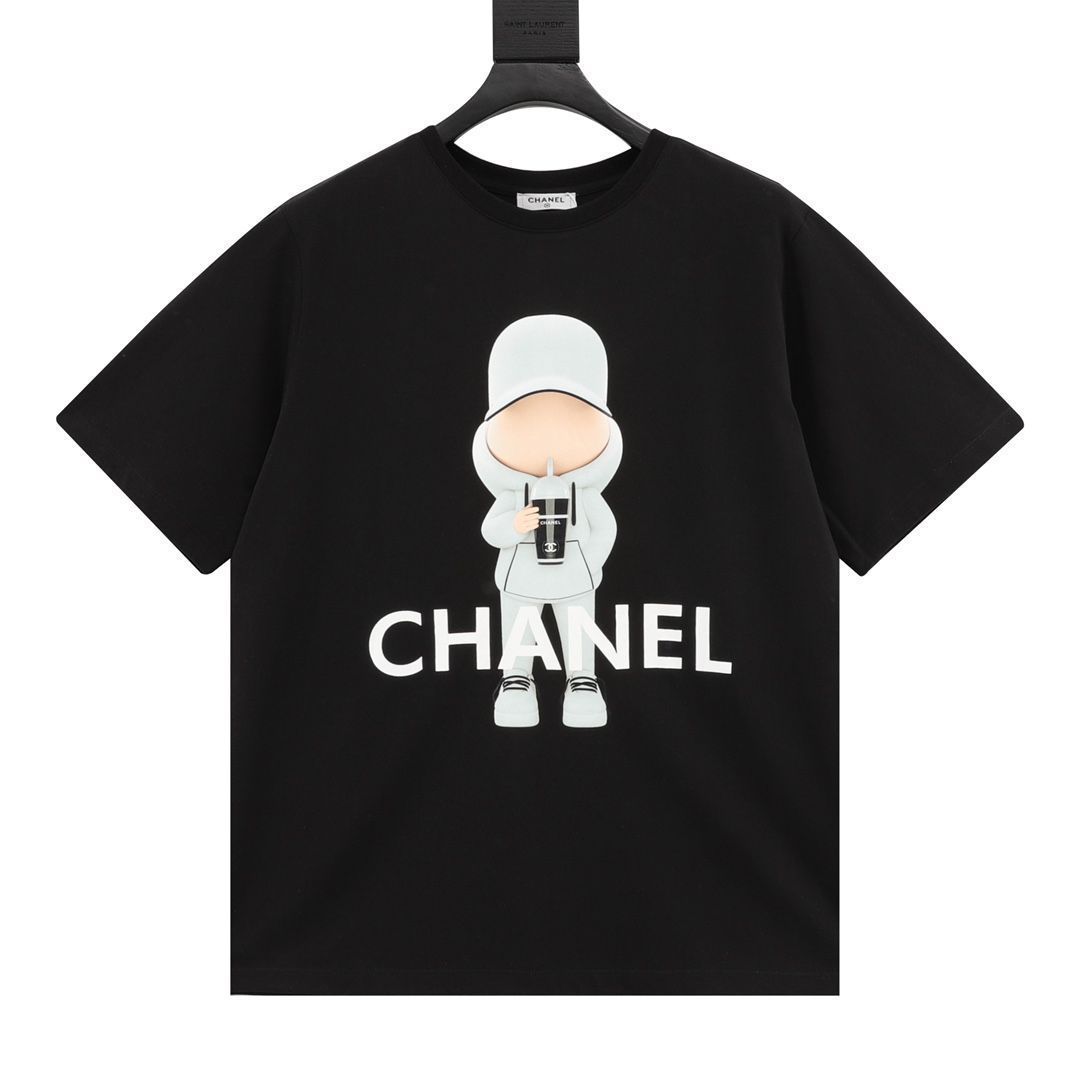 ☆CHANEL☆ シャネルドールプリントロゴ半袖Tシャツ 男女同型 - メルカリ