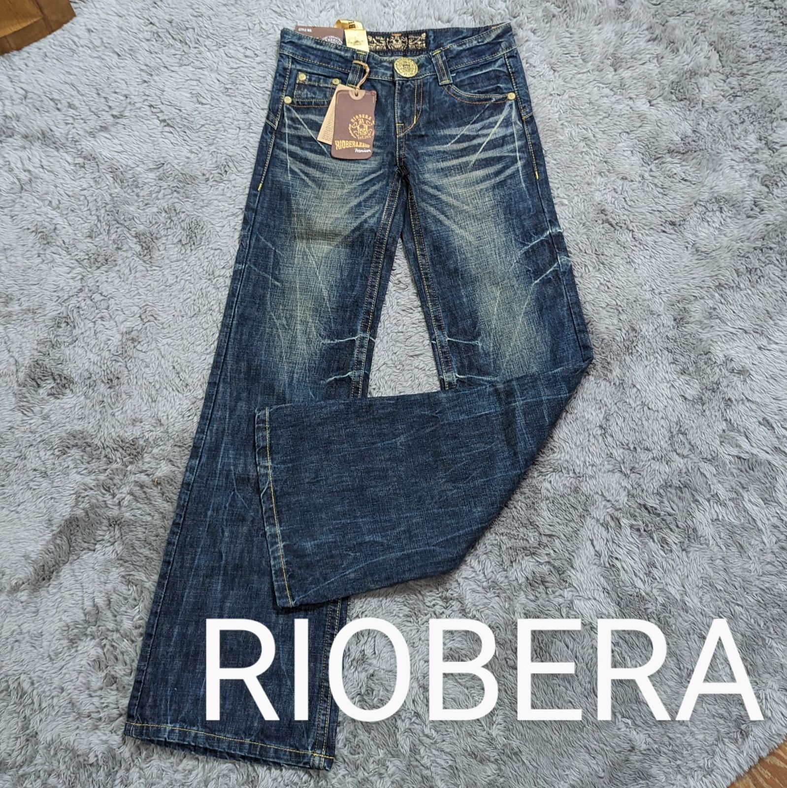 【新品・未使用】RIOBERA ブーツカット デニムパンツ 25