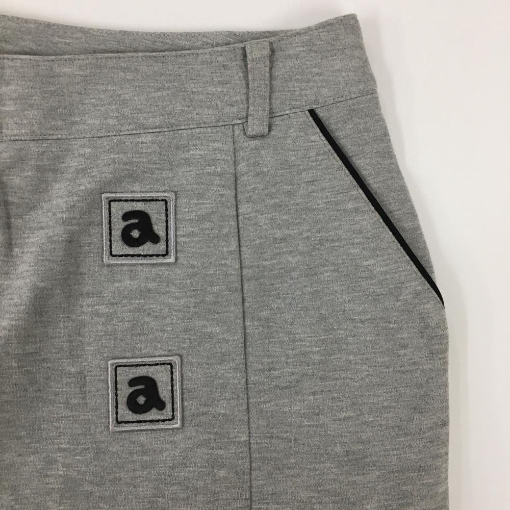 超美品】アルチビオ ストレッチスカート グレー×黒 スクエア