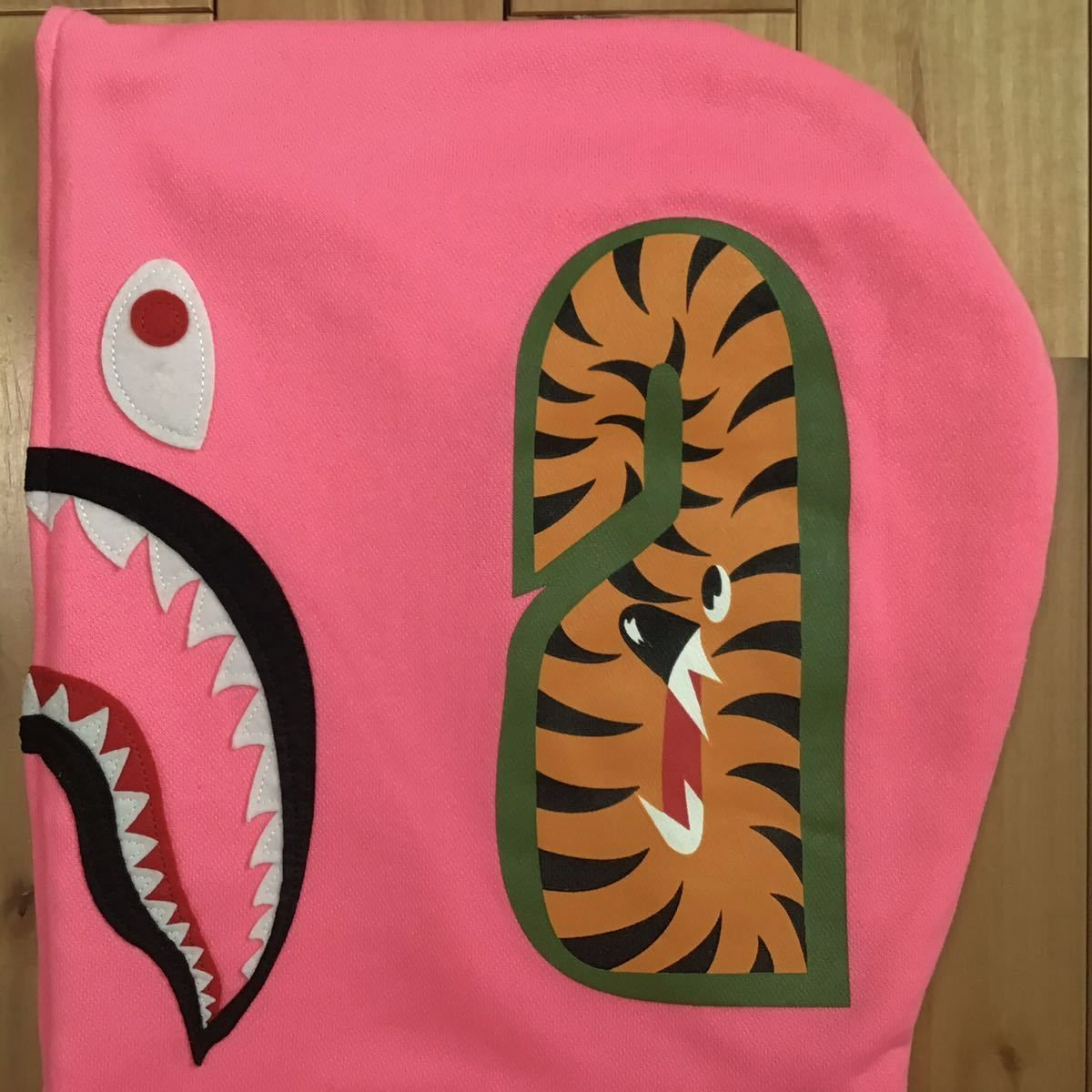 ☆XL☆ NEON Color Pink シャーク パーカー shark full zip hoodie a 