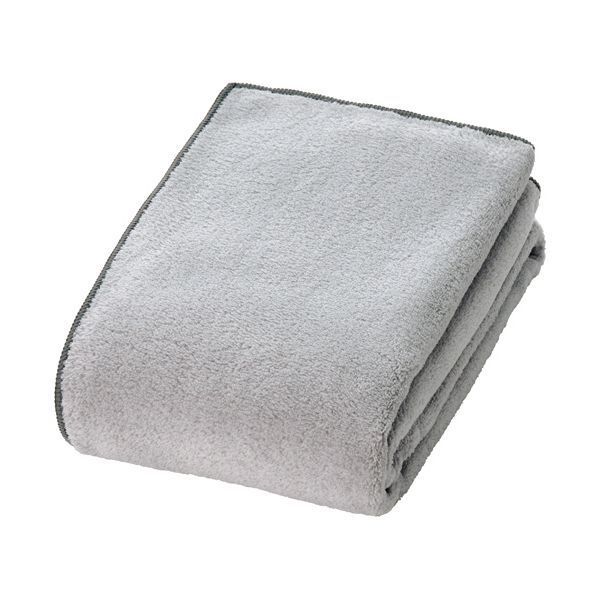 まとめ 林 マイクロファイバー バスタオル シェリー グレー BO490729 1枚