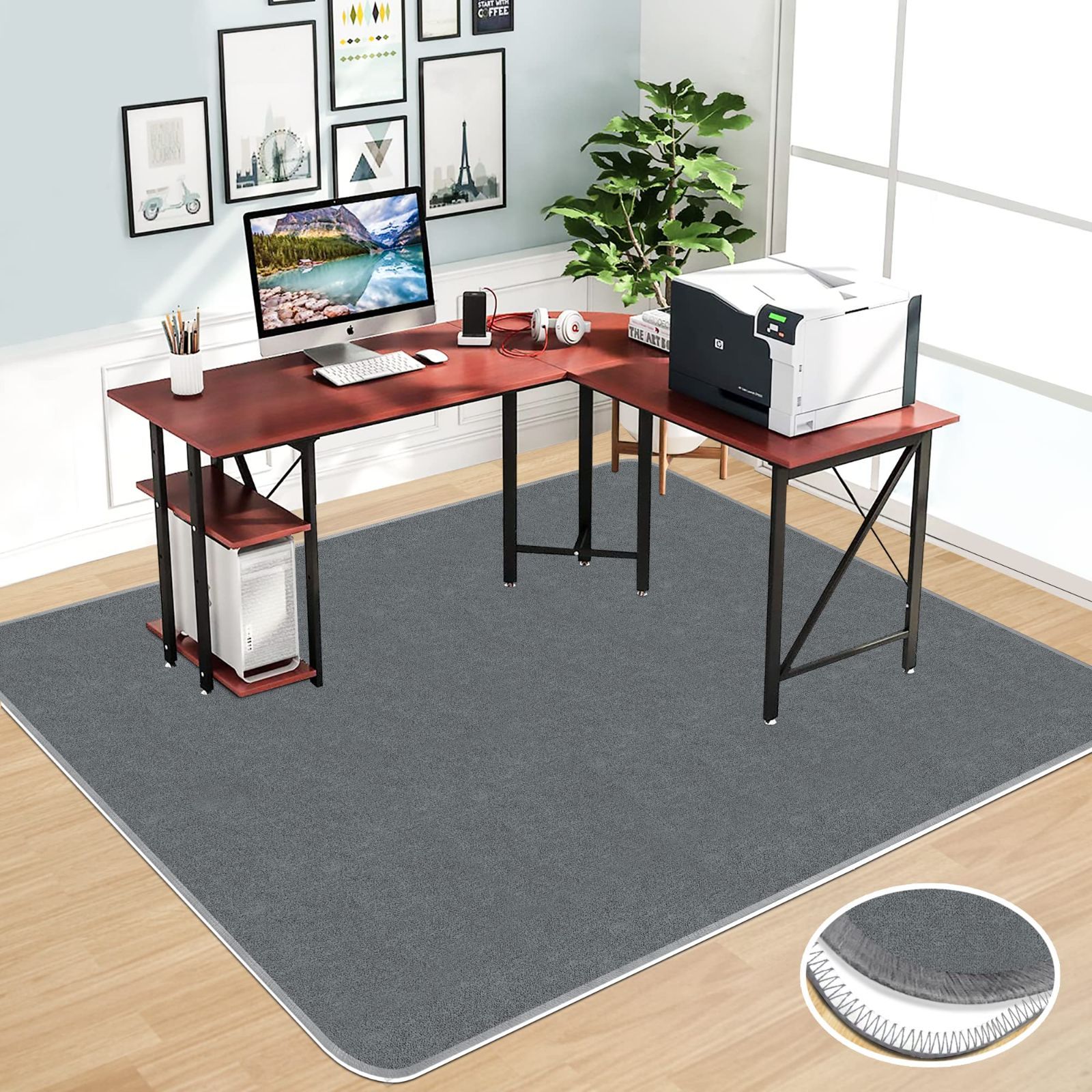 新品 チェアマット 160 140cm 特大フロアマット JAYFAN デスク マット椅子 マットゲーミングマット床保護マットカーペット畳チェア マットデスクチェアマット帯電防止 へこみ防止防音 耐熱 ず