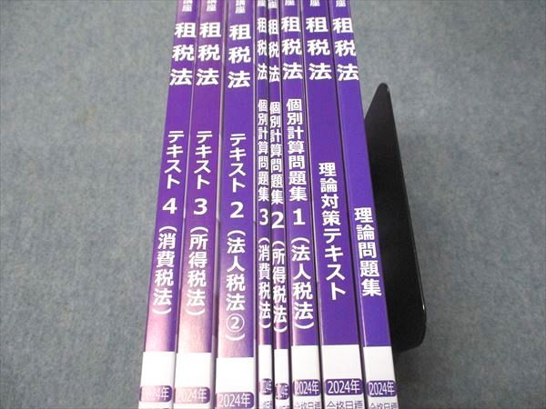 CPA会計学院 公認会計士講座 租税法 理論/対策/個別計算問題集 