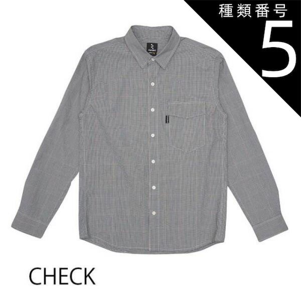 種類5 Ｓ|チェック 高耐久性 吸汗速乾に優れたトラベルシャツ コーデュラ 背ポケット 長袖 No2200 rin project リンプロジェクト