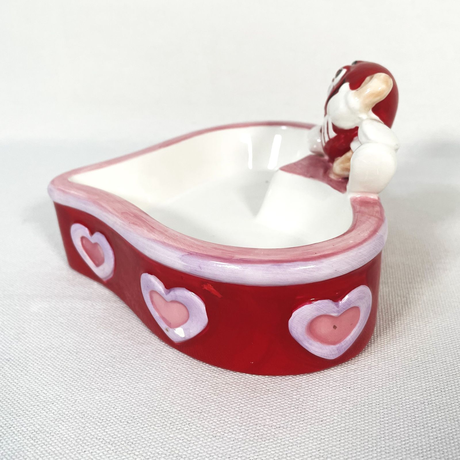M&M Ceramic Heart Candy Dish エムアンドエムズ ハート 置物 陶器