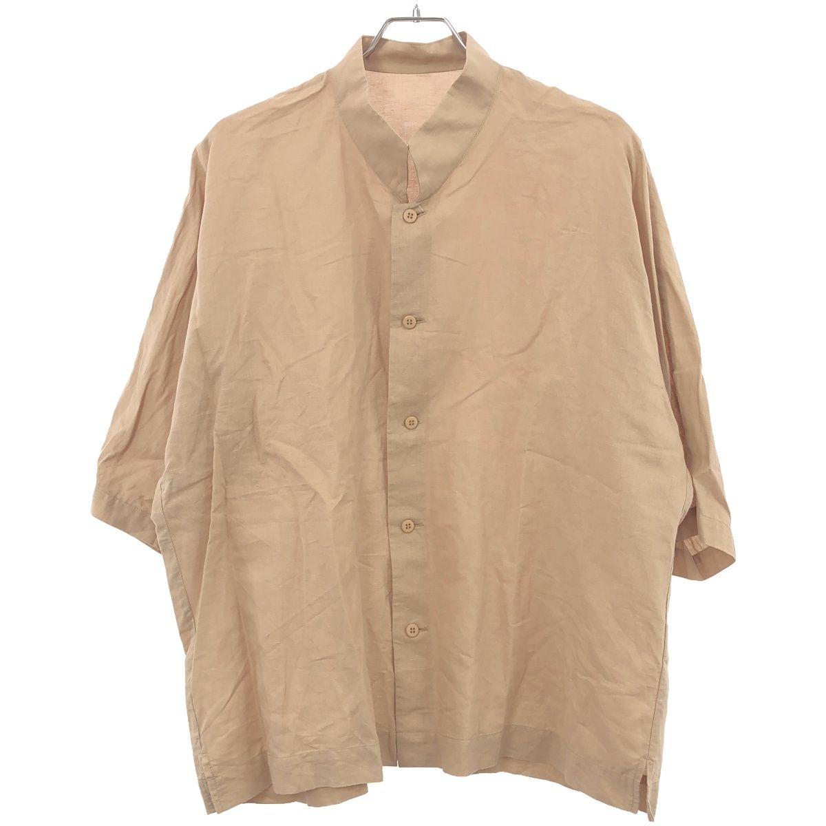 HOMME PLISSE ISSEY MIYAKE オム プリッセ イッセイ ミヤケ 22SS コットンリネンドルマンショートスリーブシャツ HP21FJ324 ピンク 3 HOMME PLISSE ISSEY MIYAKE オム プリッセ イッセイ ミヤケ 22SS