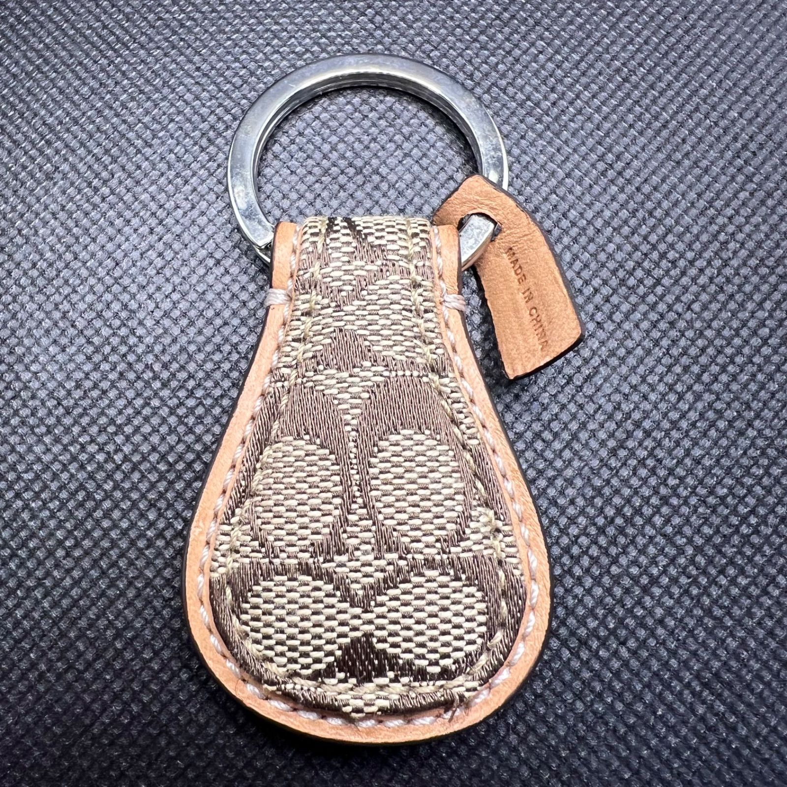 COACH コーチ キーホルダー チャーム レザー ブラウン 箱付き