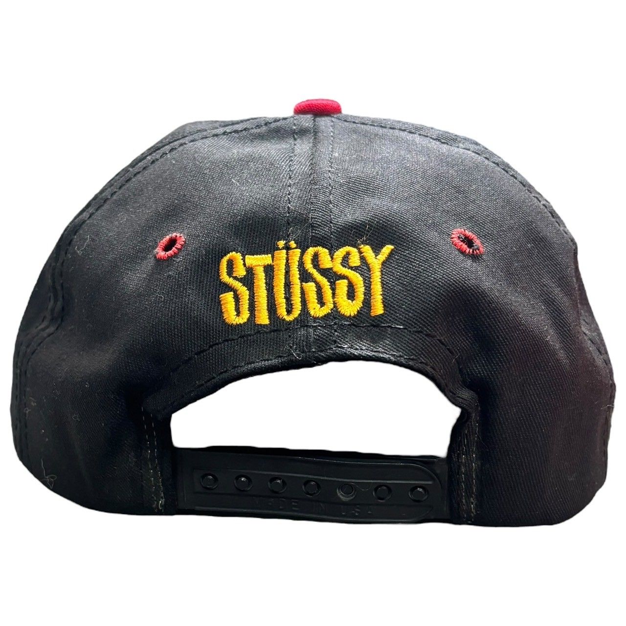 STUSSY(ステューシー) 80's Crown S Logo Embroidery Snapback Cap クラウン S ロゴ 刺繍  スナップバック キャップ ブラック 80年代 ヴィンテージ USA製 - メルカリ