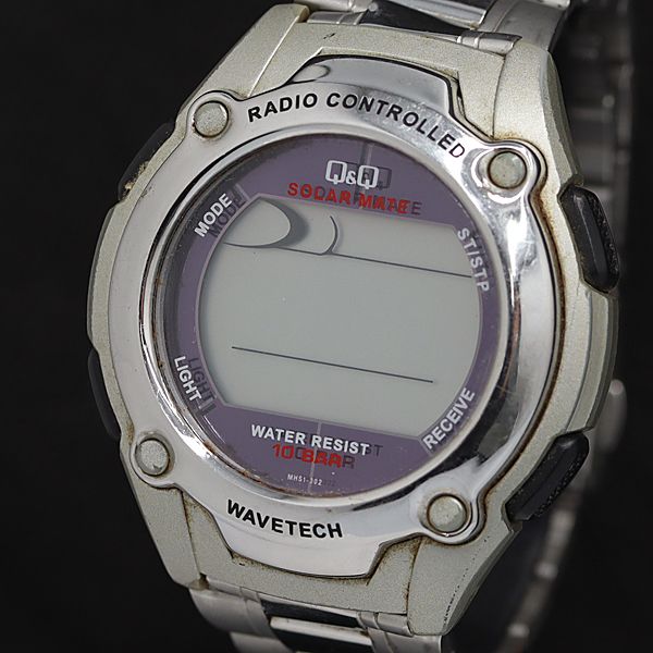 シチズン 電波ソーラー Q＆Q デジタル文字盤 ラウンド メンズ腕時計 2000000 NSK OMI