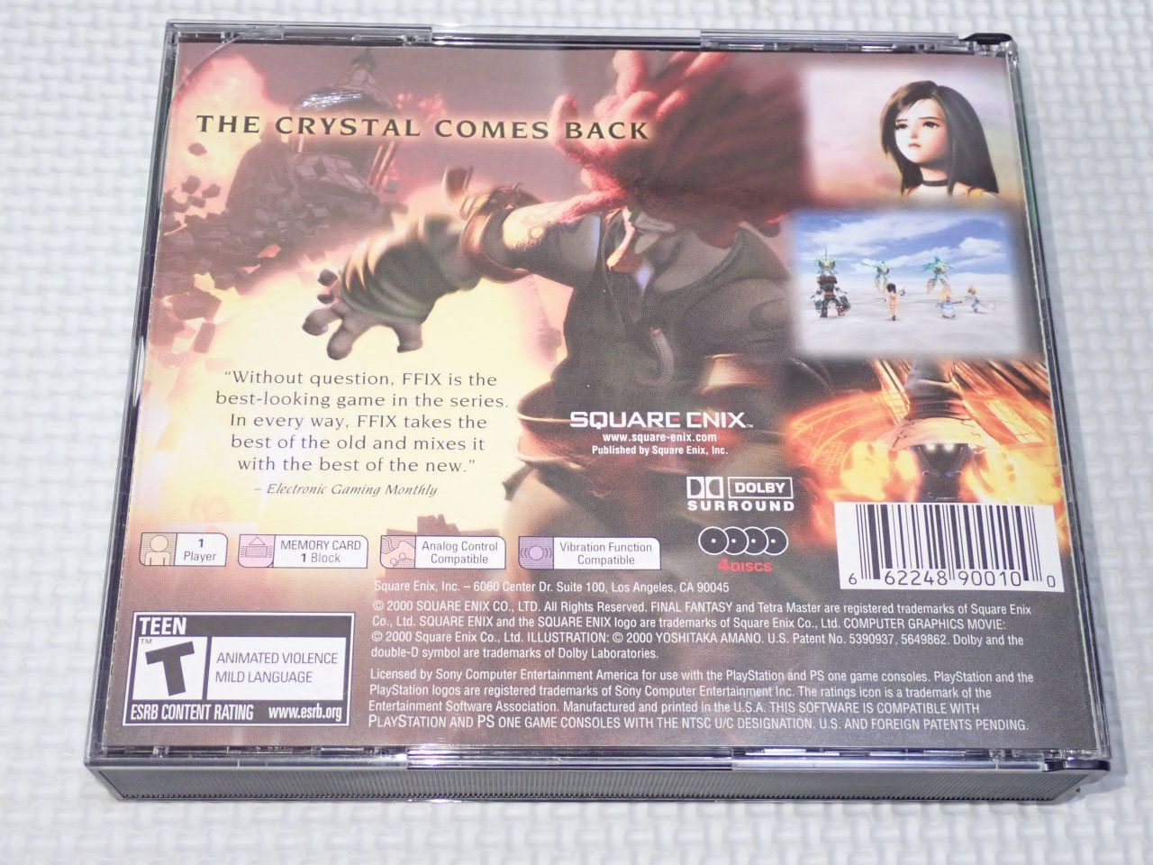 PSFINAL FANTASY 9 海外版 北米版箱付・説明書付・ソフト付動作確認済