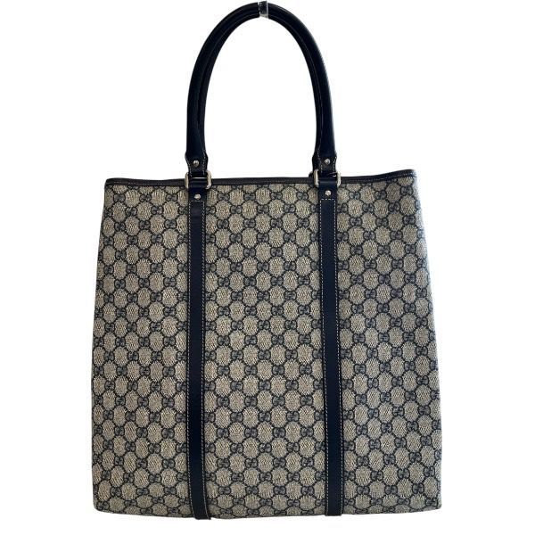 グッチ GUCCI GGスプリーム 223668 PVC×レザー バッグ トートバッグ レディース