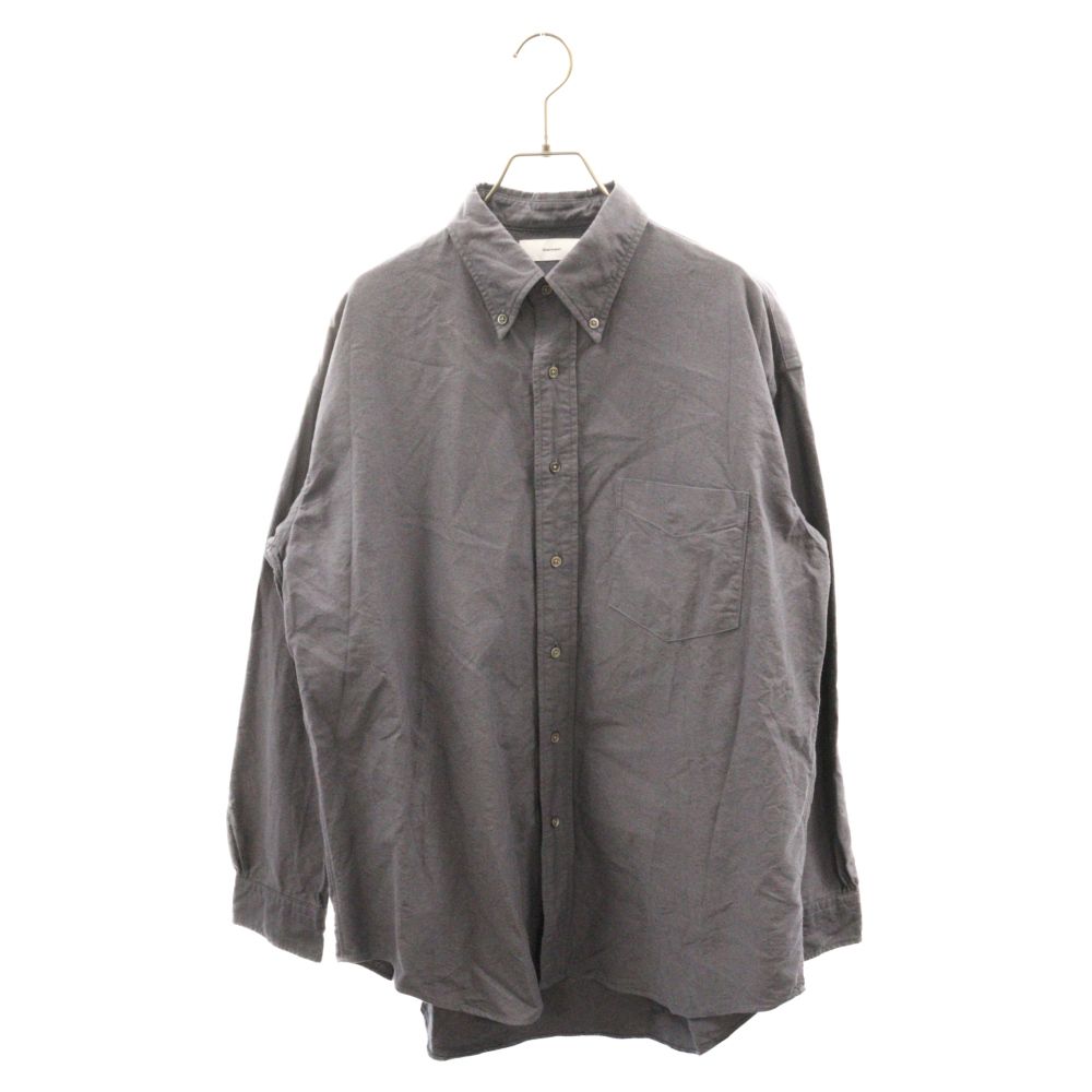 Graphpaper (グラフペーパー) 19AW OXFORD L/S B.D BOX SHIRT オックスフォード ロングスリーブ ボタンダウン ボックス 長袖シャツ ネイビー GM193-50009B