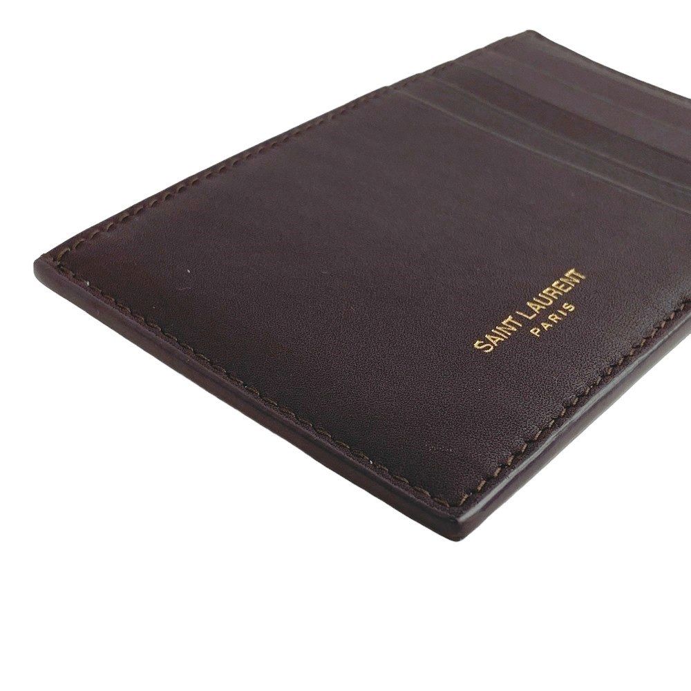 □美品□ サンローラン カードケース 名刺入れ ビジネス 仕事 レザー  